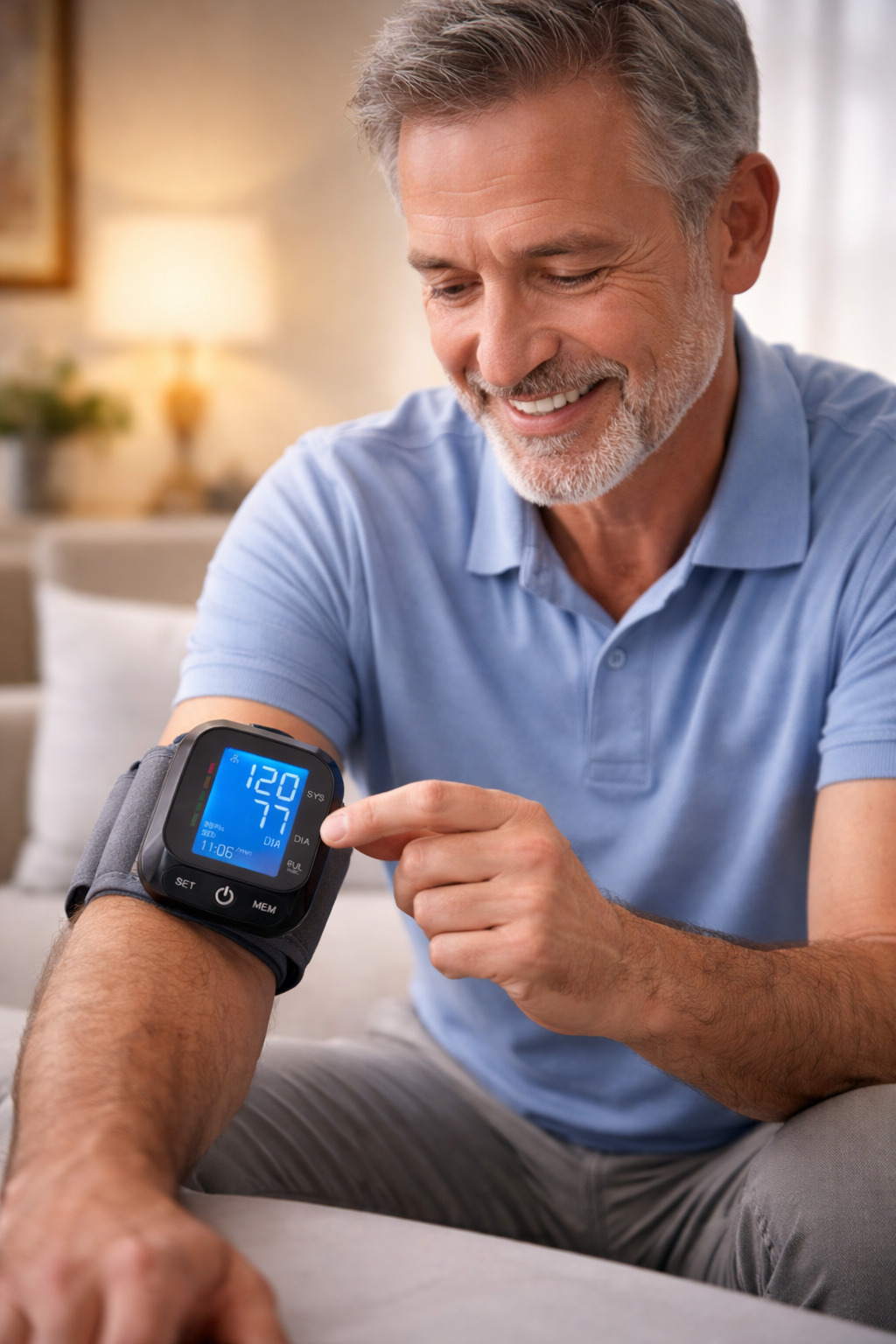 Wrist Blood Pressure Monitor Detailed View